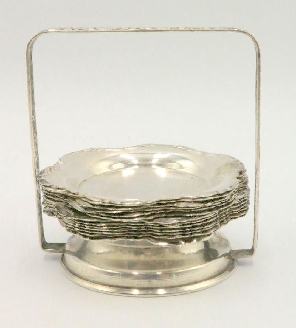 Early 20th C. Polish 800 Silver Coaster Set (1 of 4)