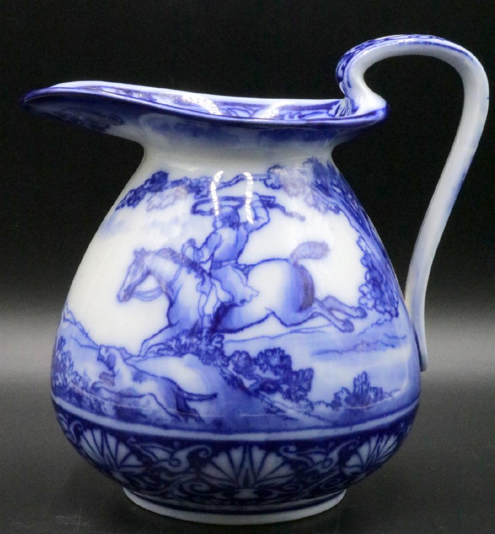 Doulton Burslem Blue & White Porcelain Pitcher (1 of 3)