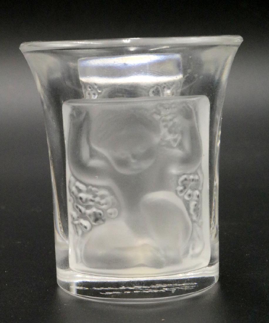 Lalique "Enfants" Crystal Liquor Shot Glass (1 of 4)
