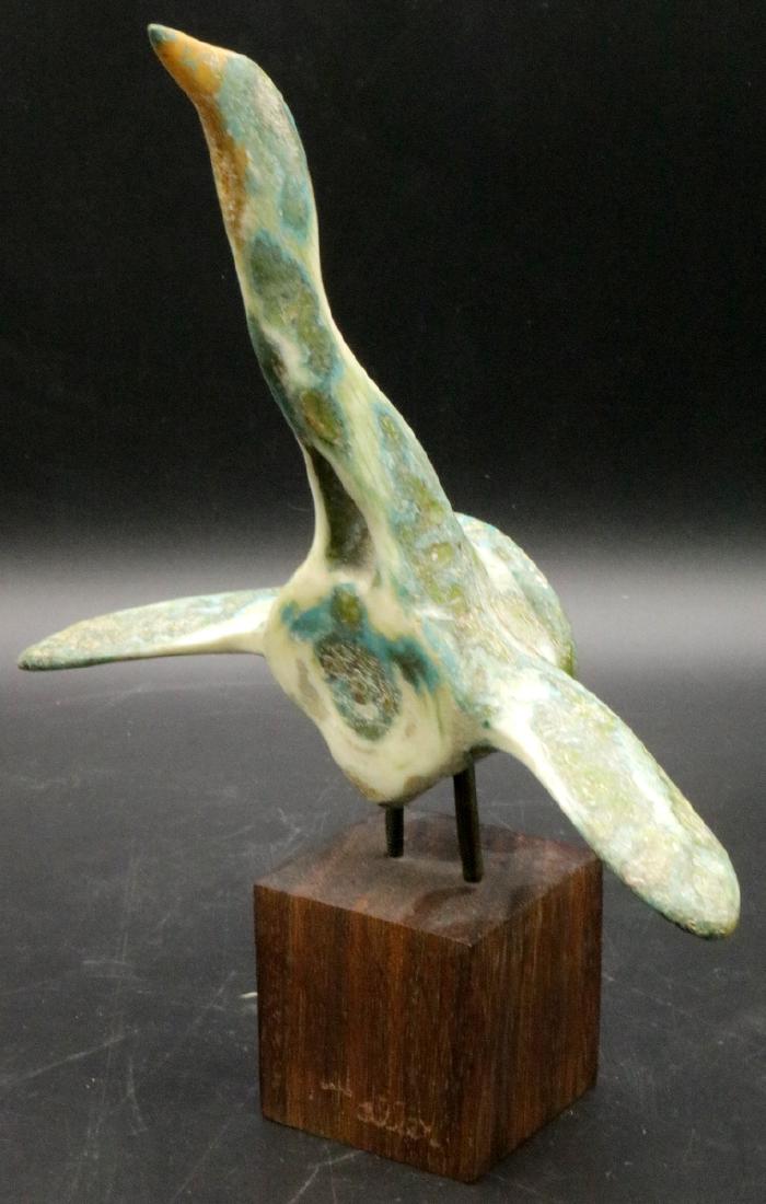 Alex Taller Hand Painted Bone Sculpture: Alex Taller Hand Painted Bone Sculpture. Measures - 9 1/4" high x 7 1/2" wide.