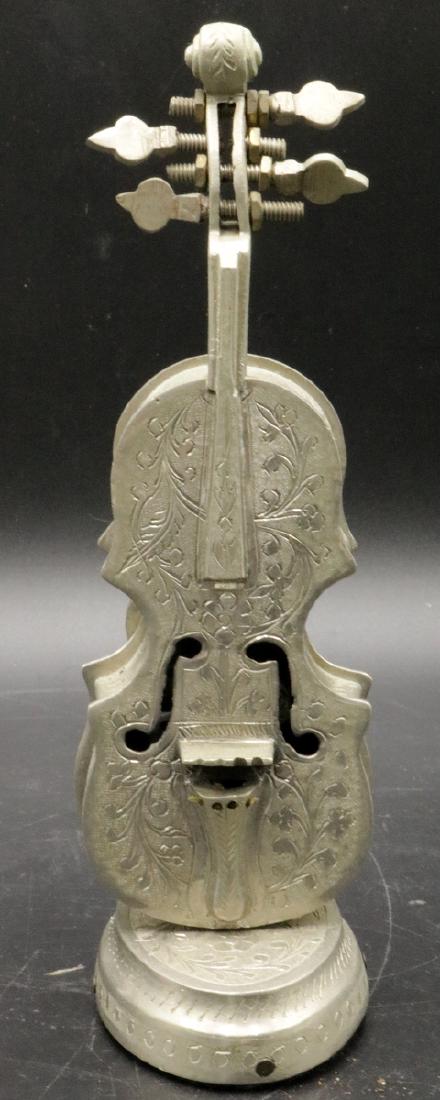 Pewter Violin Music Box (1 of 3)