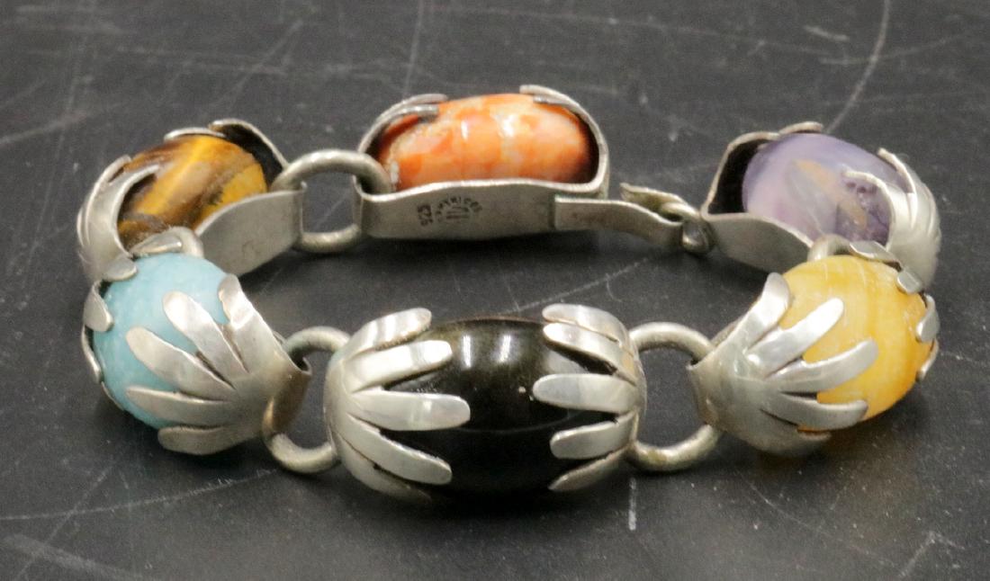 Semi-Precious Stone & Sterling Bracelet (1 of 2)