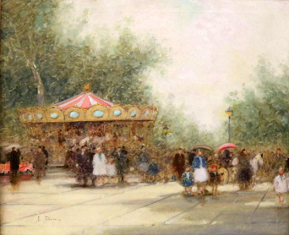 Andre Gisson (American 1921-2003) Oil Painting on (1 of 6)