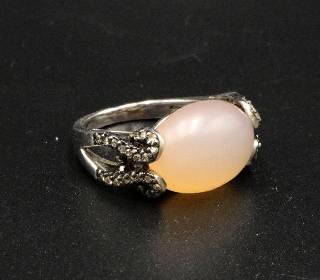Sterling Semi-Precious Stone Ring (1 of 2)