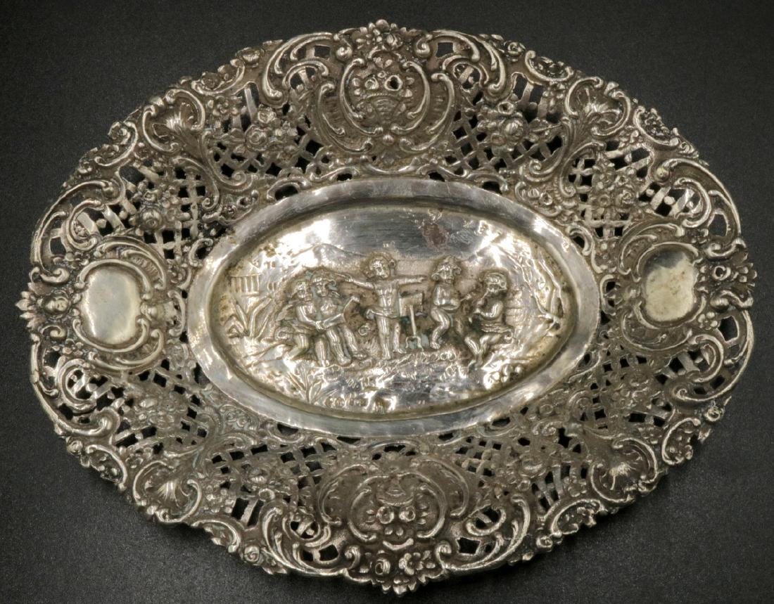 European 800 Silver Cherub Candy Dish (1 of 4)