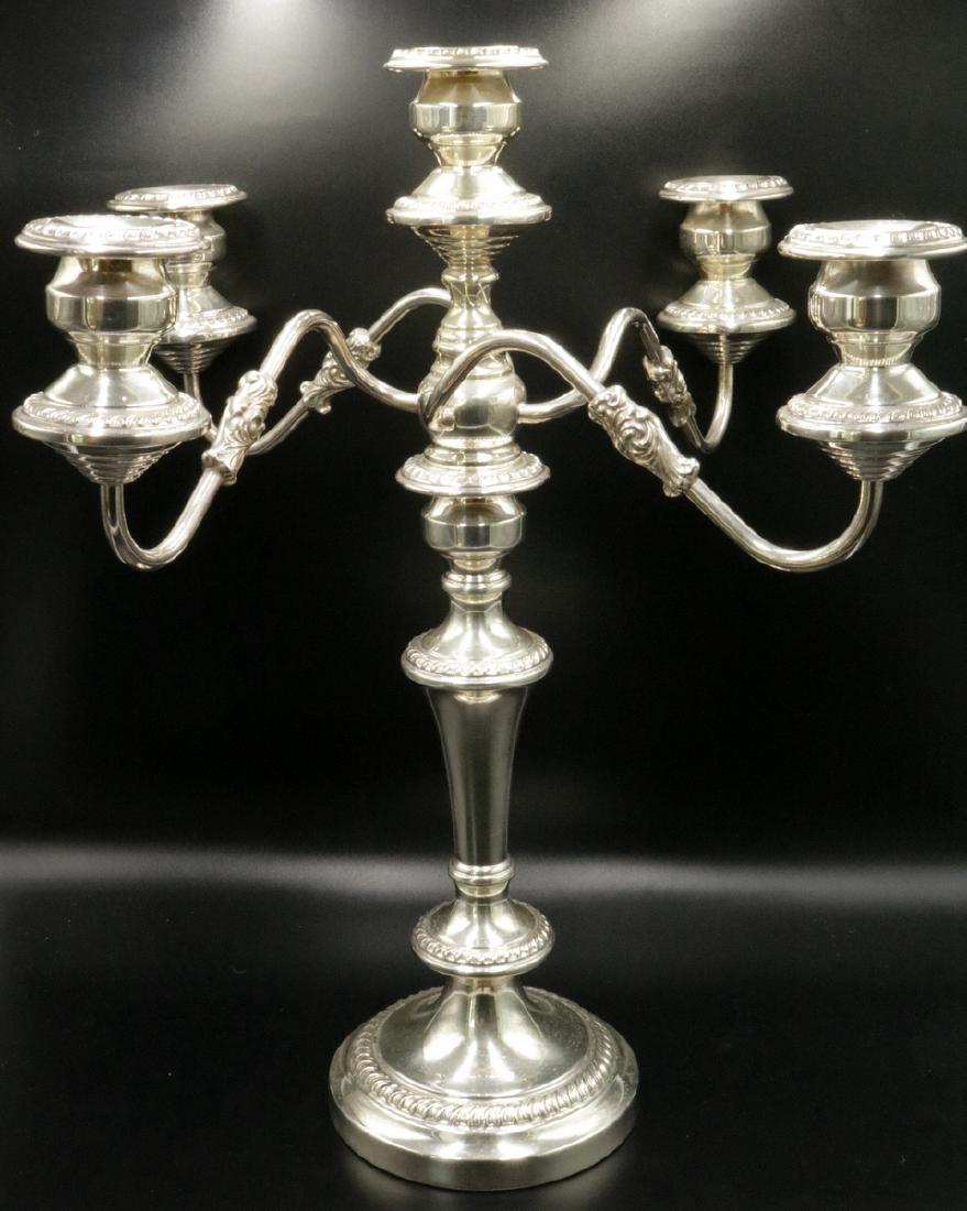 Cheshire 5-Light Silver Plated Candelabra (1 of 4)