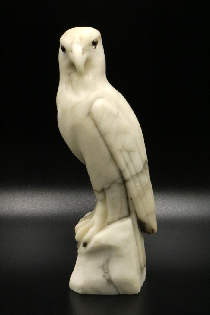 Carved Marble Eagle Figure (1 of 1)