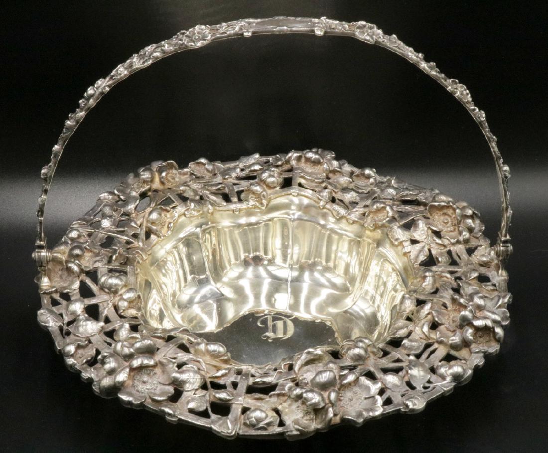 Rare J.E. Caldwell & Co. Sterling Floral Basket (1 of 9)