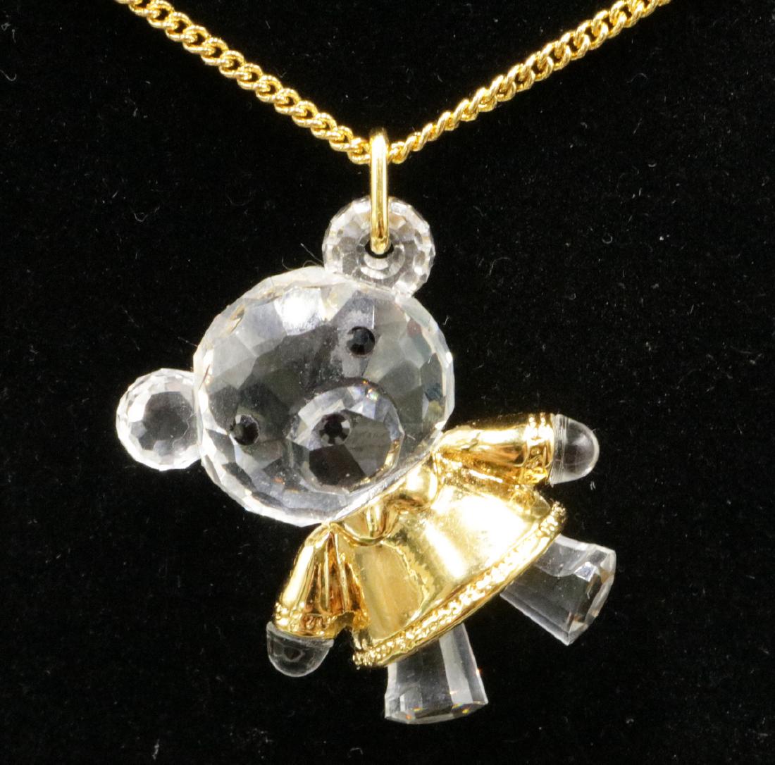 Swarovski Crystal Bear Pendant w/ Necklace (1 of 2)