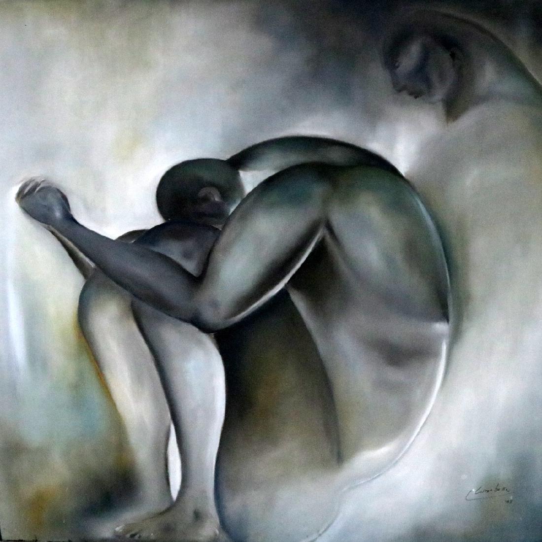 Carlos Comabella (Cuba 1943-1988) "Lost Hopes" Acrylic (1 of 4)