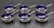 6 Pc. Webster Co. Sterling & Cobalt Blue Glass Salt