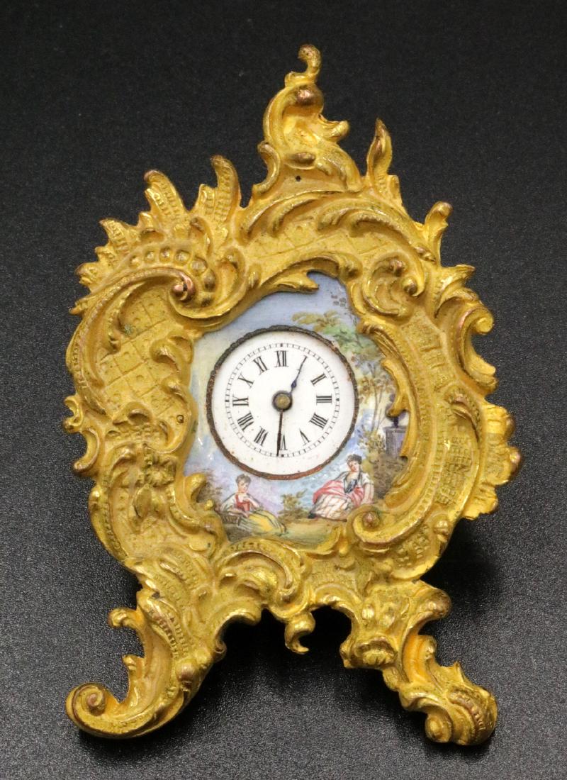 Antique French Dore Bronze & Hand Painted Porcelain (1 of 3)