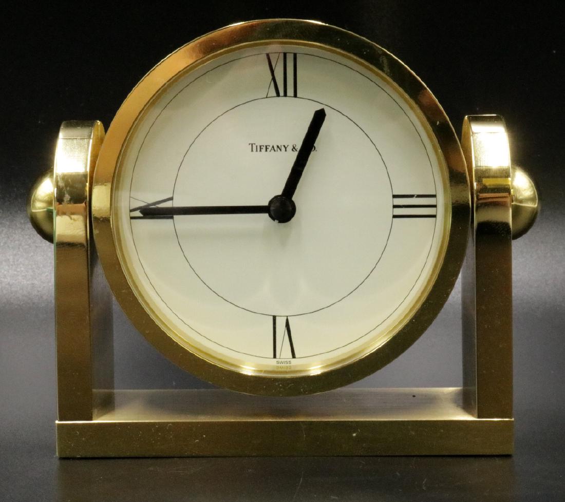 Vintage Tiffany & Co. Solid Brass Desk Mantle Clock - Nov 13, 2017