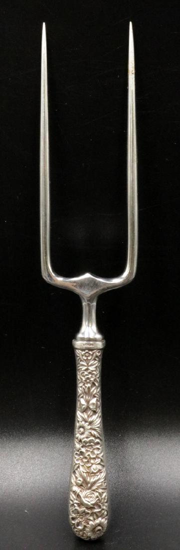 Kirk & Sons "Repousse" Sterling Joint/Roast Fork (1 of 4)