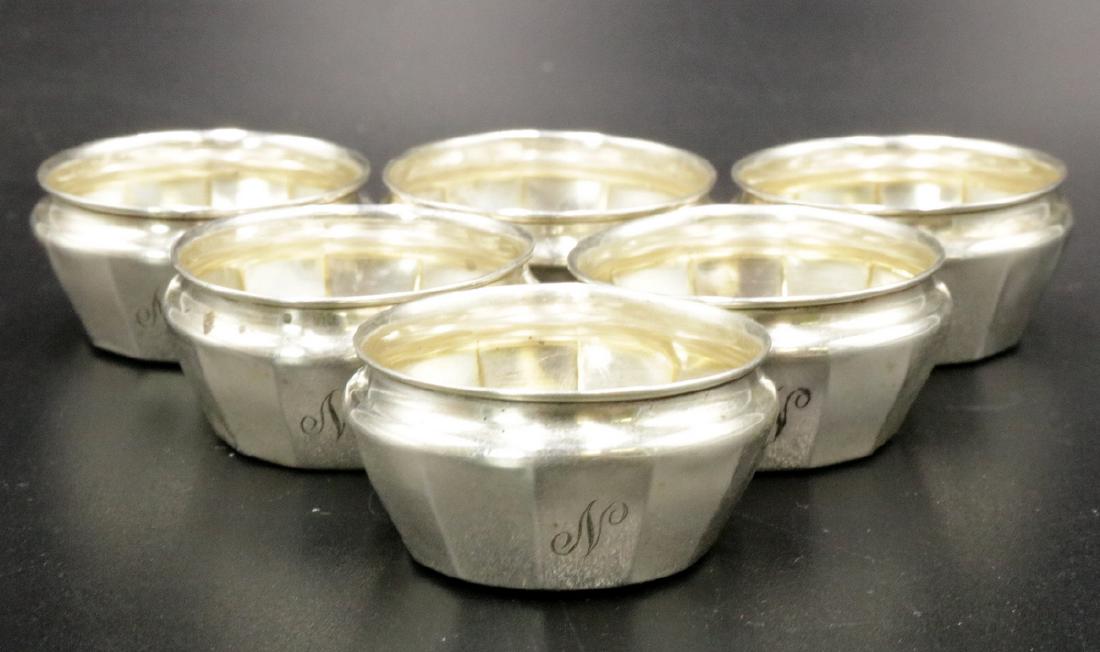 6 Pc. Webster & Co. Sterling Salt Cellars (1 of 4)