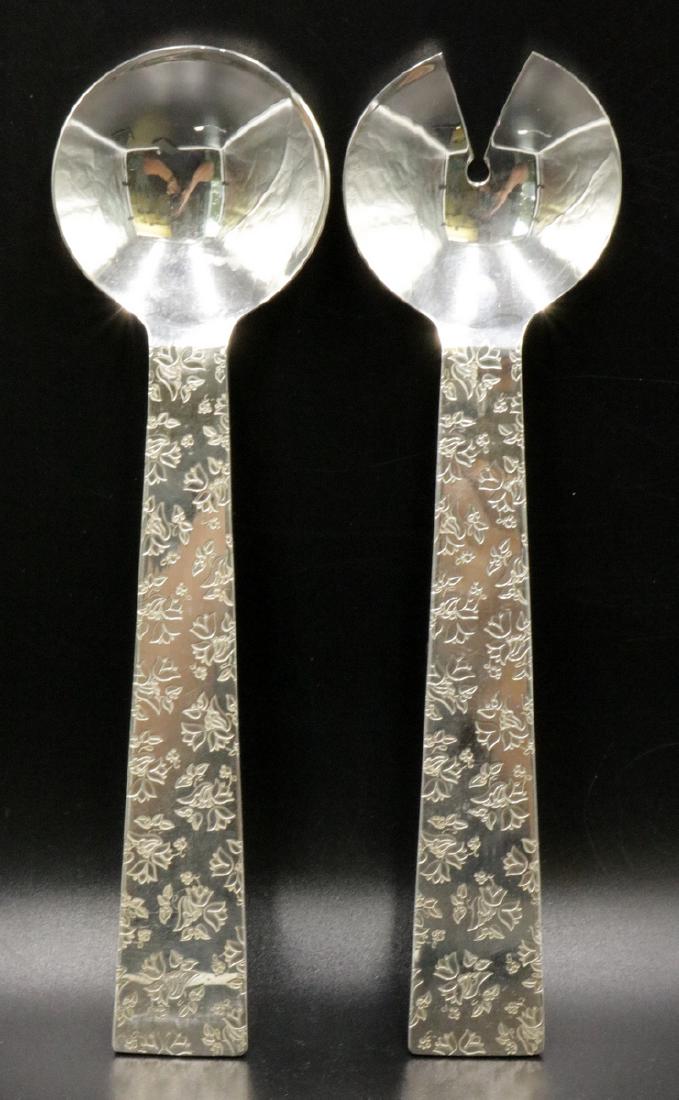Reed & Barton Swid Powell Silver Plated Salad Set (1 of 3)