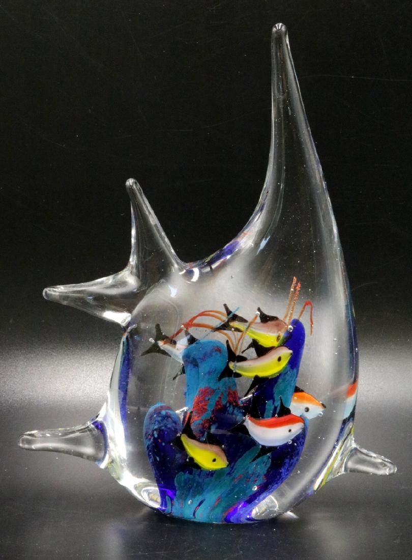 Italian Murano Art Glass Fish Paperweight