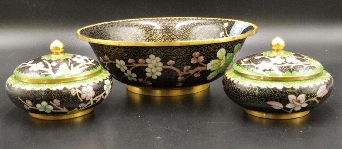 Chinese People's Republic Cloisonne Suite (1 of 4)