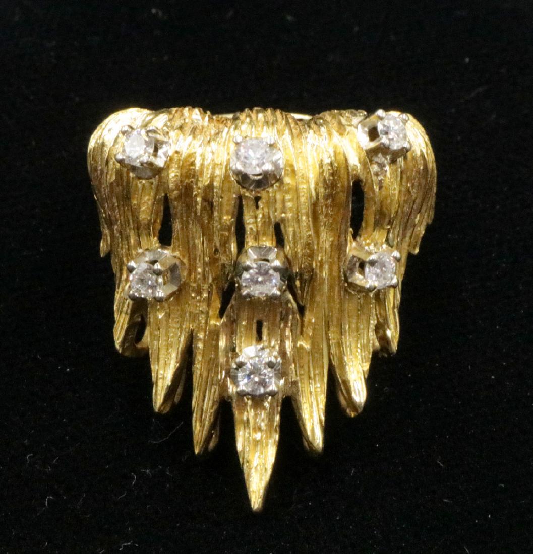 Beautiful 18Kt YG & Diamond Ring (1 of 4)