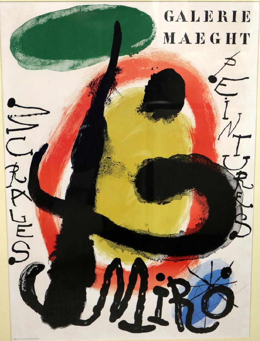 Joan Miro "Galerie Maeght" Lithograph (1 of 5)