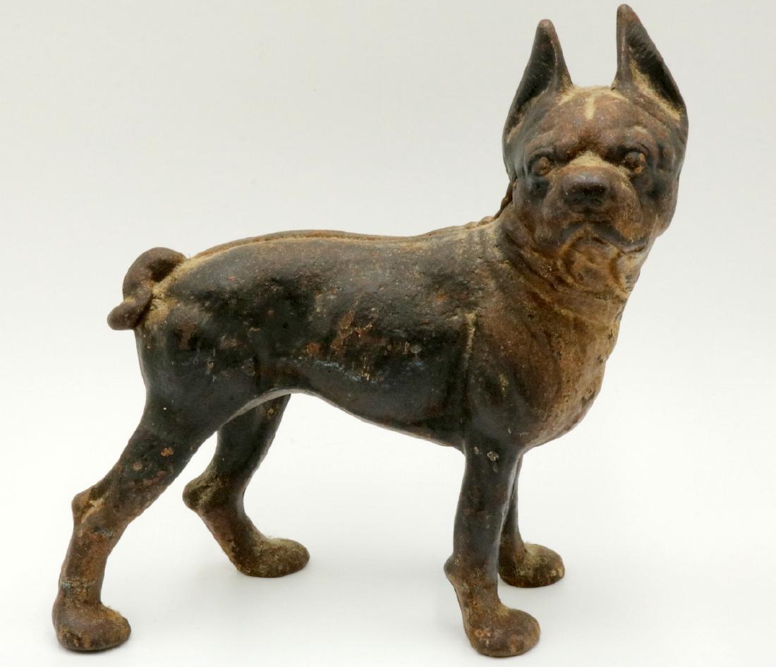 Antique Hubley Cast Iron Boston Terrier Door Stop Feb 22 2018