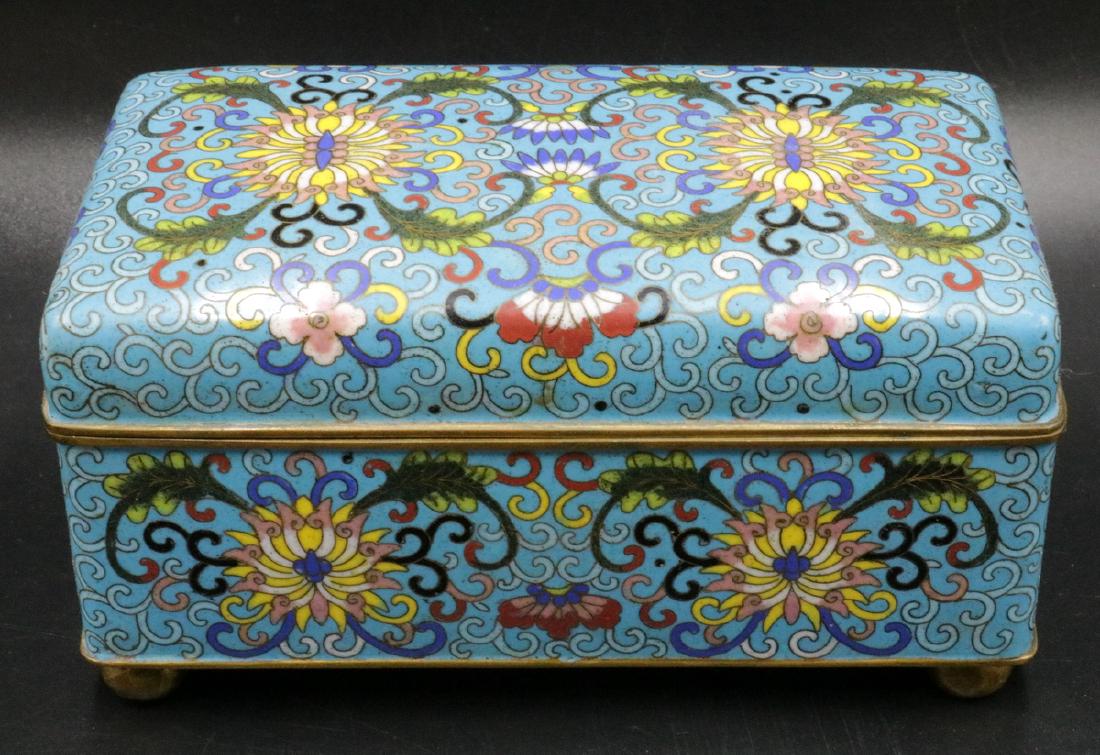 Vintage Chinese Cloisonne Covered Box (1 of 4)
