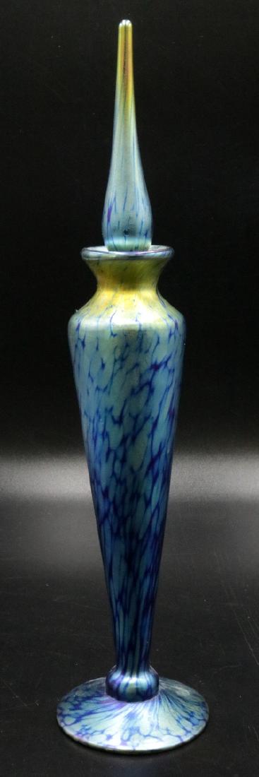 Art Glass Iridescent Perfume Bottle (1 of 3)