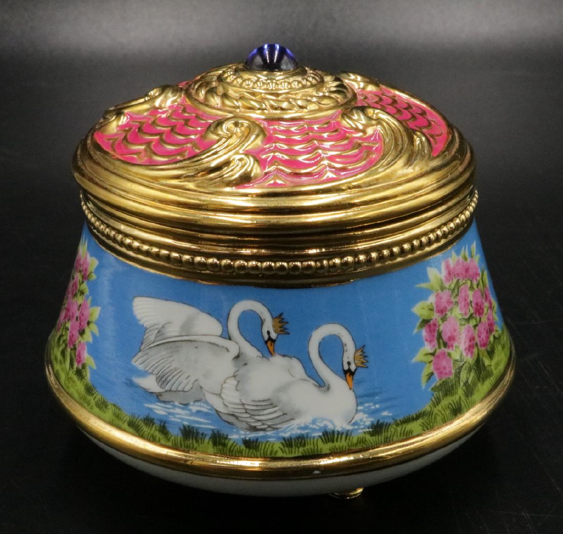 House of Faberge, Franklin Mint "Swan Lake" Box (1 of 2)