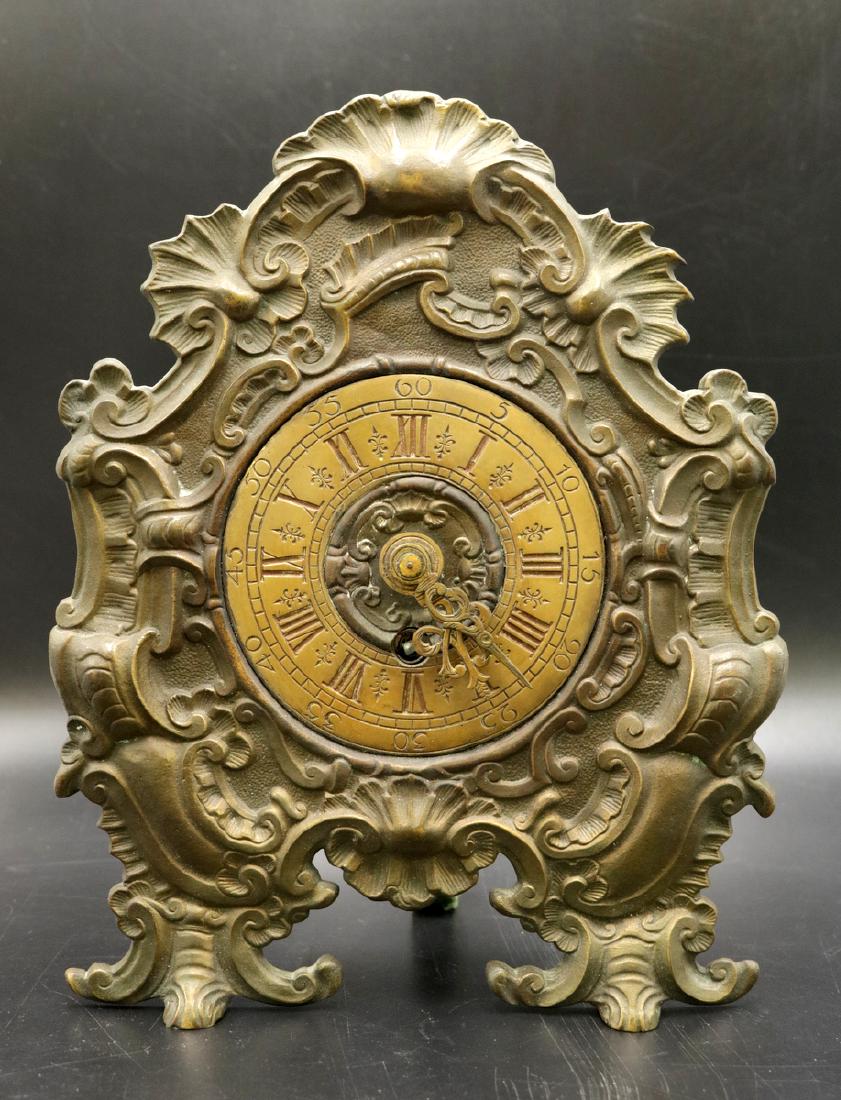 20th C. Bronze Mantle Clock (1 of 4)