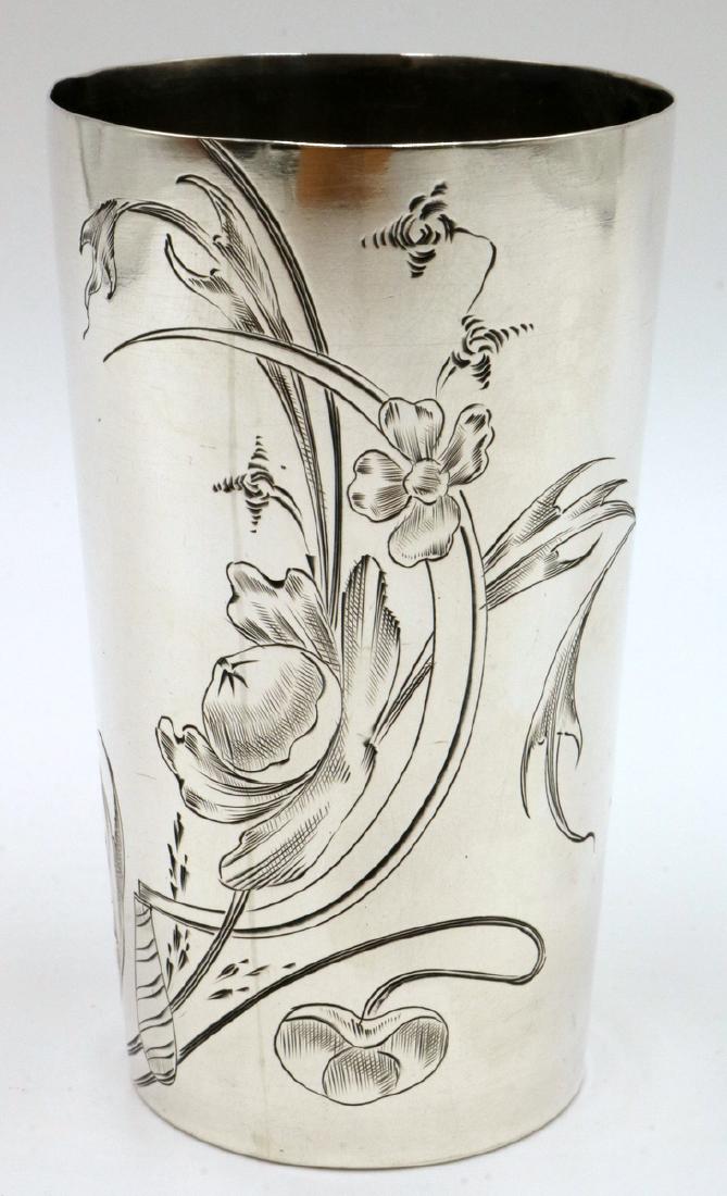 Russian 84 Silver Floral Cup (1 of 4)