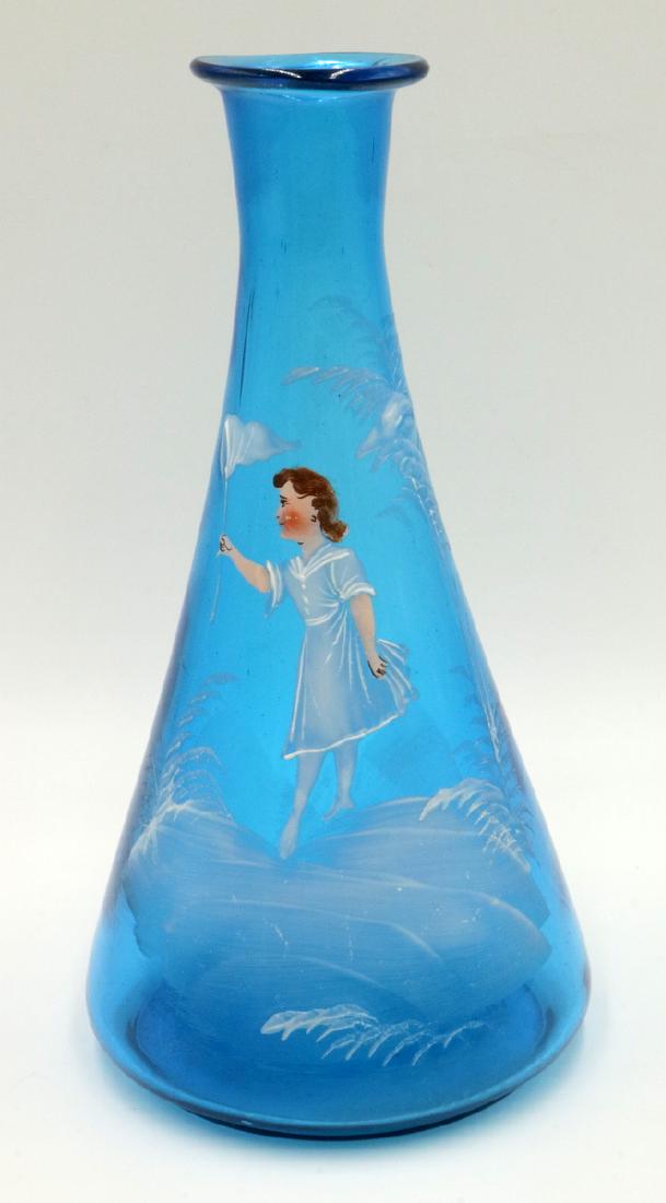 Antique Victorian Mary Gregory Enameled Decanter (1 of 2)