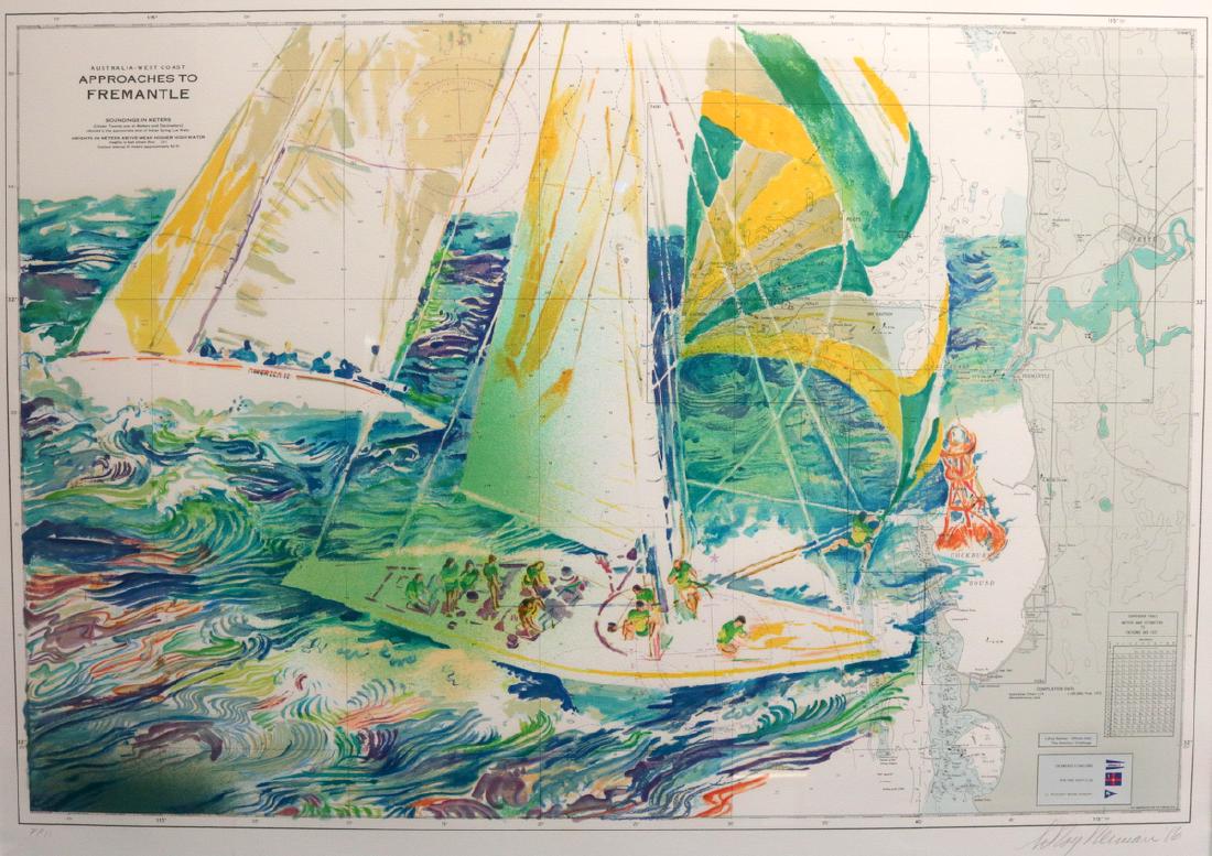 LeRoy Neiman "Approaches to Fremantle" Serigraph (1 of 8)