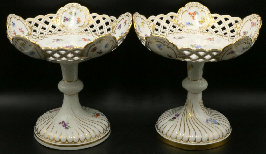Early 20th C. Meissen Hand Painted Reticulated (1 of 7)