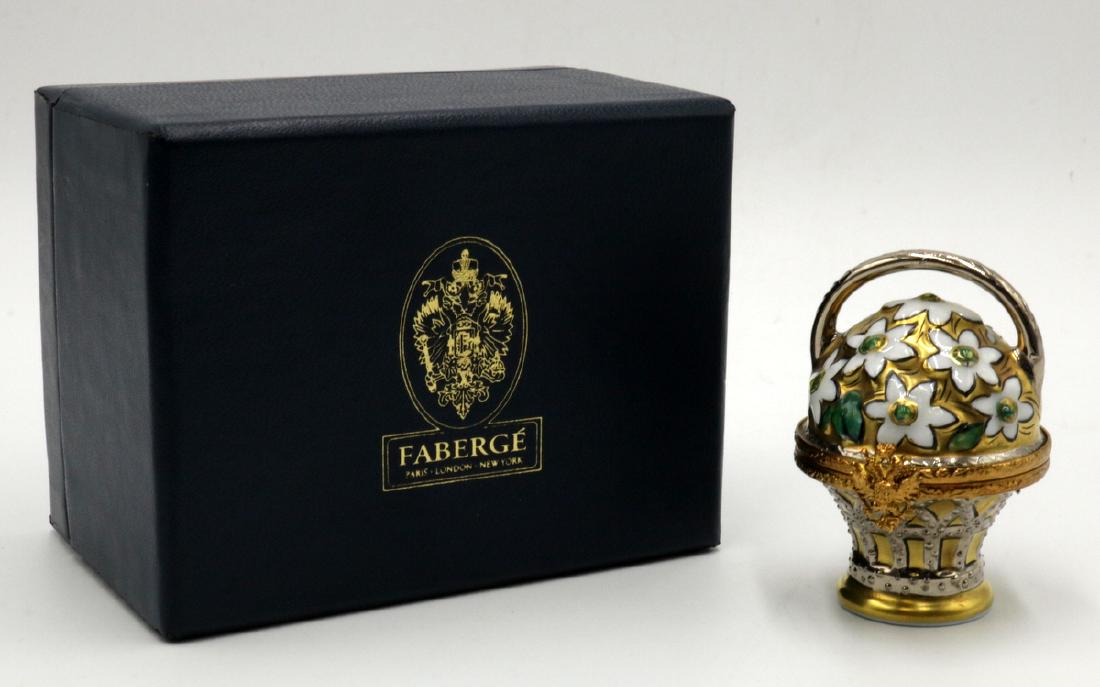 Faberge Limoges France Hand Painted Porcelain Pill Box (1 of 4)