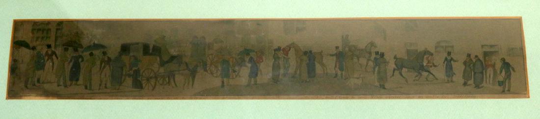 Early 19th C. Henry Thomas Alkin Aquatint: Early 19th Century Henry Thomas Alkin Aquatint, Possibly John Dean Paul. "Solvitur acris hyems - it thaws - we must be off to Melton, Go! I fancy he can! Milton loquitur upon my soul a lie! Shakespear