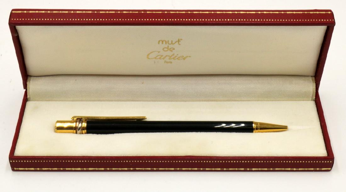 Cartier Black & Gold Tone Pen w/ Box (1 of 3)