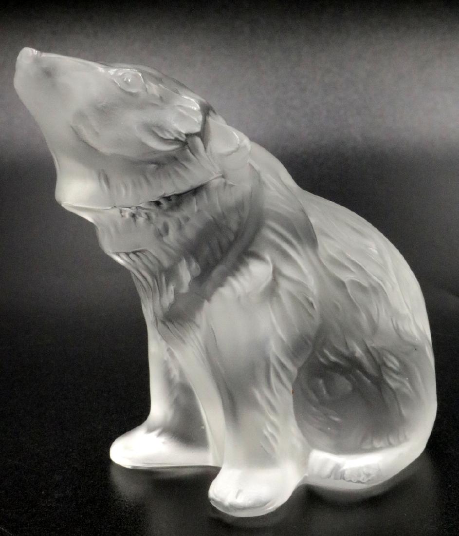 Lalique "Nouria Bear" Crystal Figure (1 of 4)