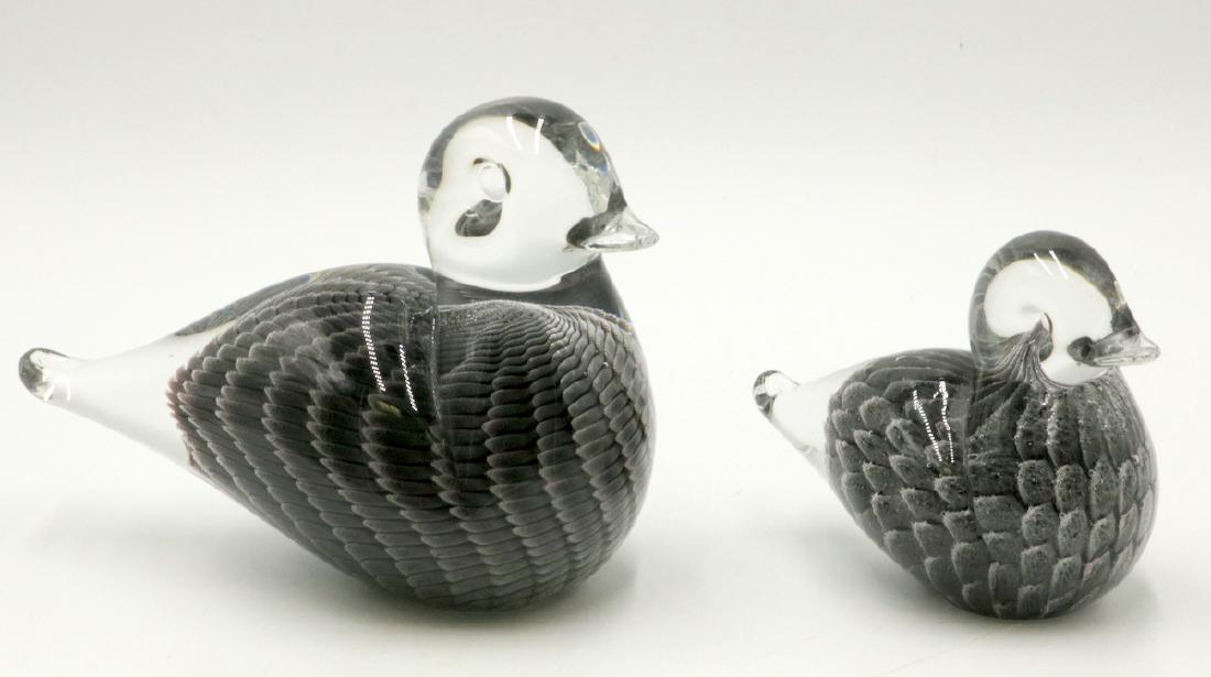 Two Italian Murano Art Glass Ducks (1 of 4)