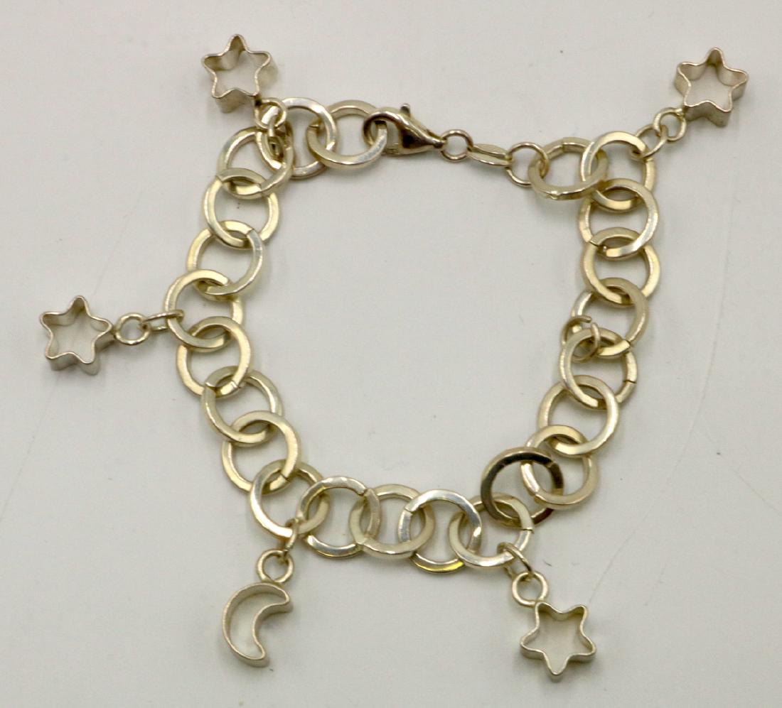Italian Sterling Silver Charm Bracelet (1 of 3)