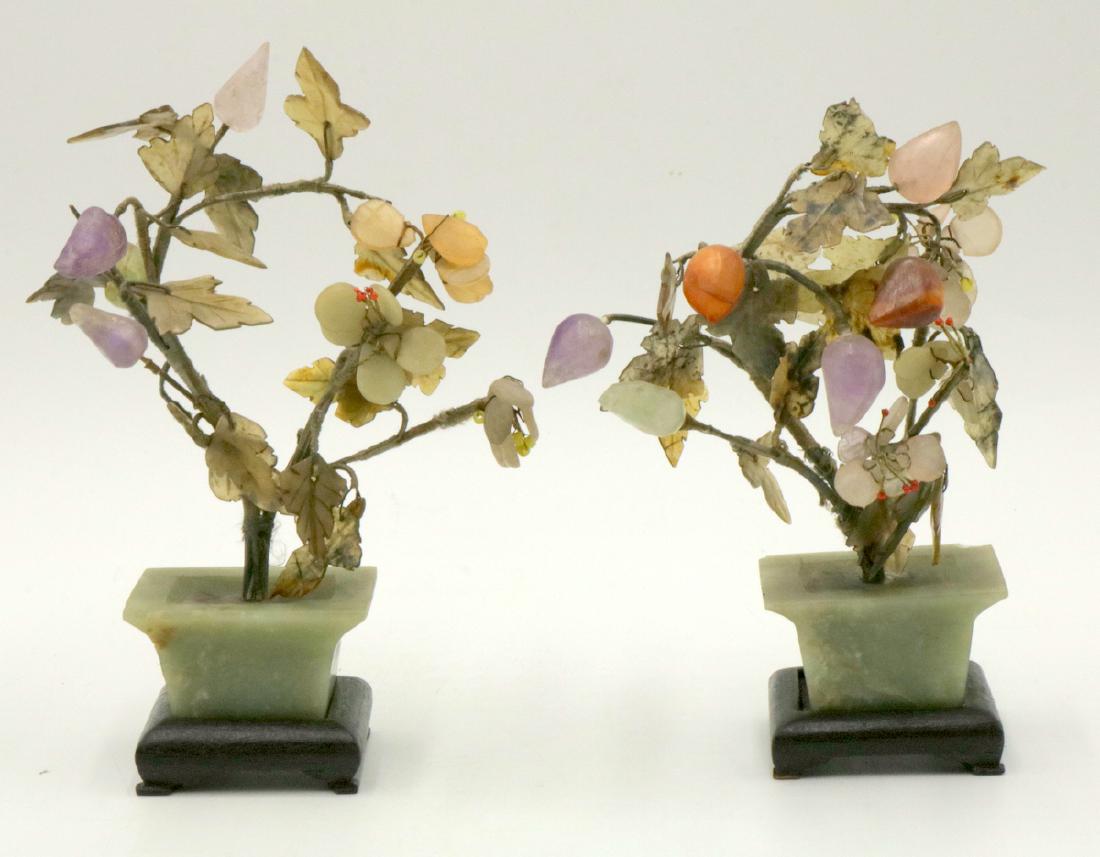 Pair of Chinese Jade Trees (1 of 3)