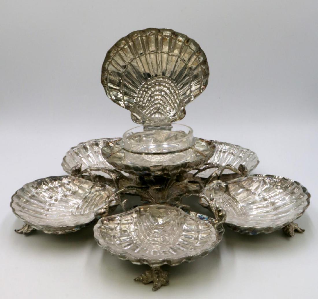 Rare Franco Lapini Silver Plated Caviar Serving Dish (1 of 6)