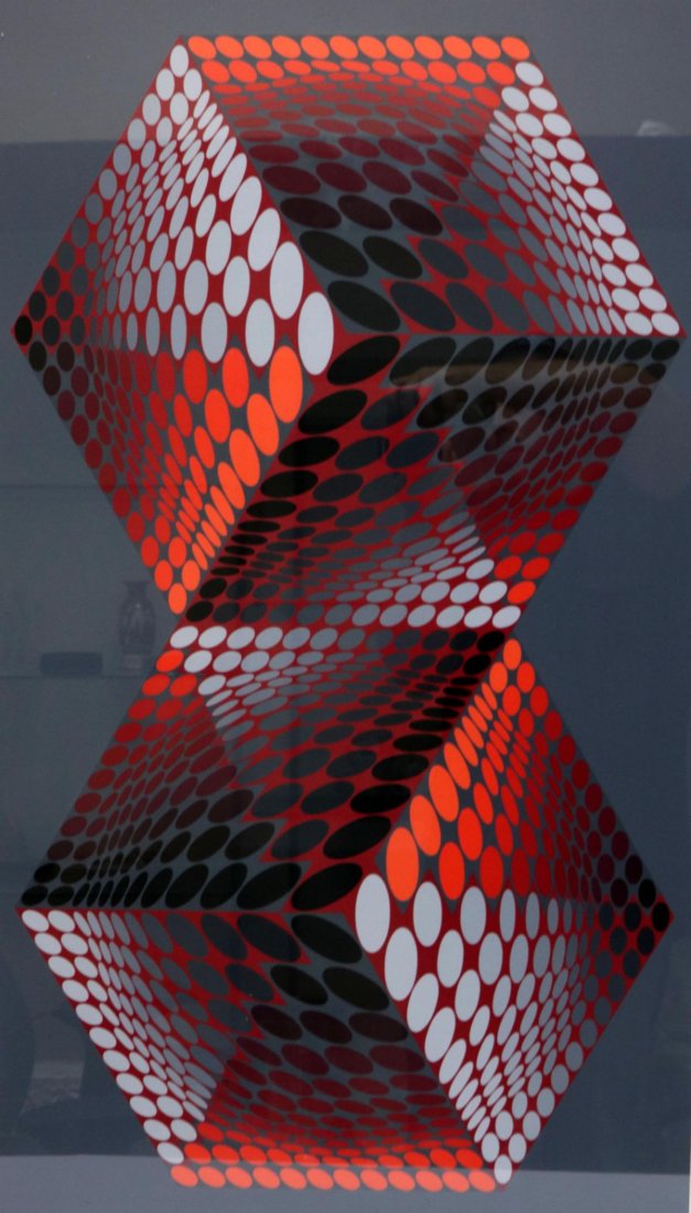 Victor Vasarely (Hungarian 1906-1997) "Meta" Serigraph (1 of 7)
