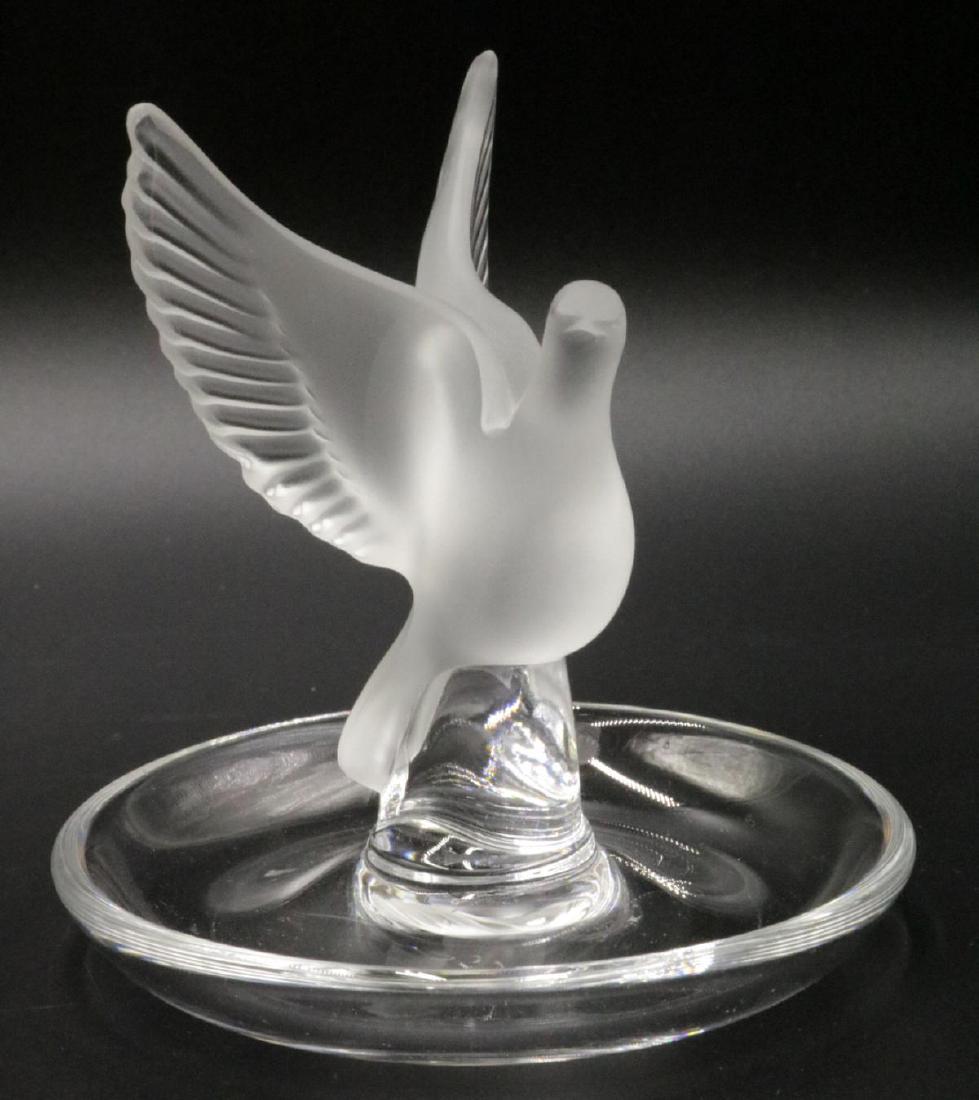Lalique Dove Crystal Pin Tray (1 of 3)