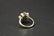 Art Deco 14Kt WG Diamond & Ruby Starburst Ring - 2