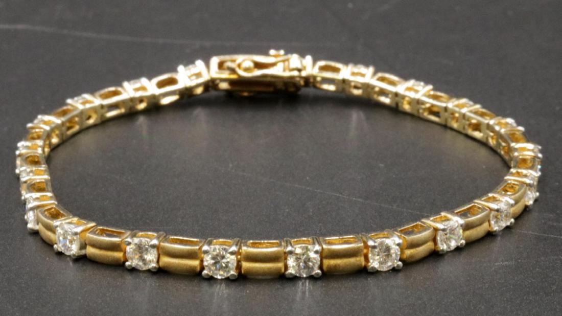 Vermeil Sterling Tennis Bracelet (1 of 2)