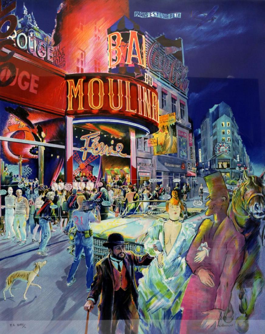 Daniel Authouart "Moulin Rouge" Lithograph (1 of 6)