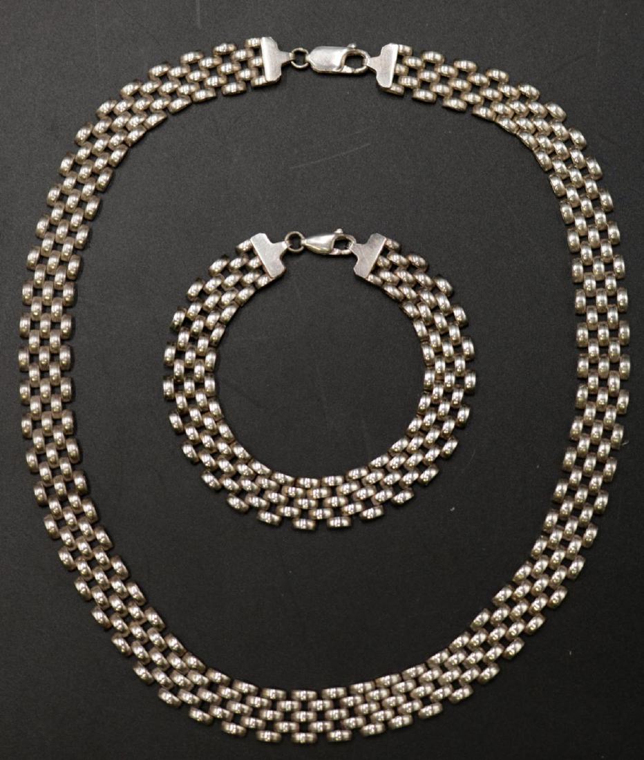 Italian Sterling Necklace & Bracelet Suite (1 of 3)