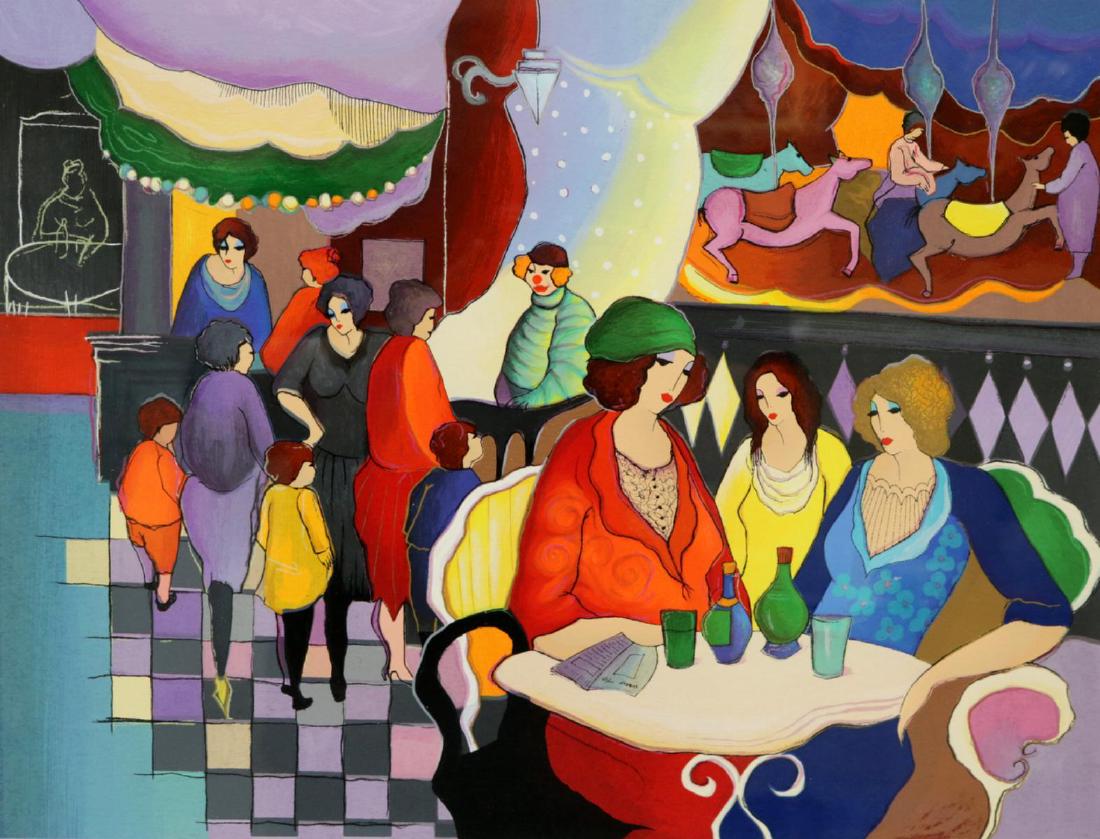 Itzchak Tarkay "At the Circus" Serigraph (1 of 4)