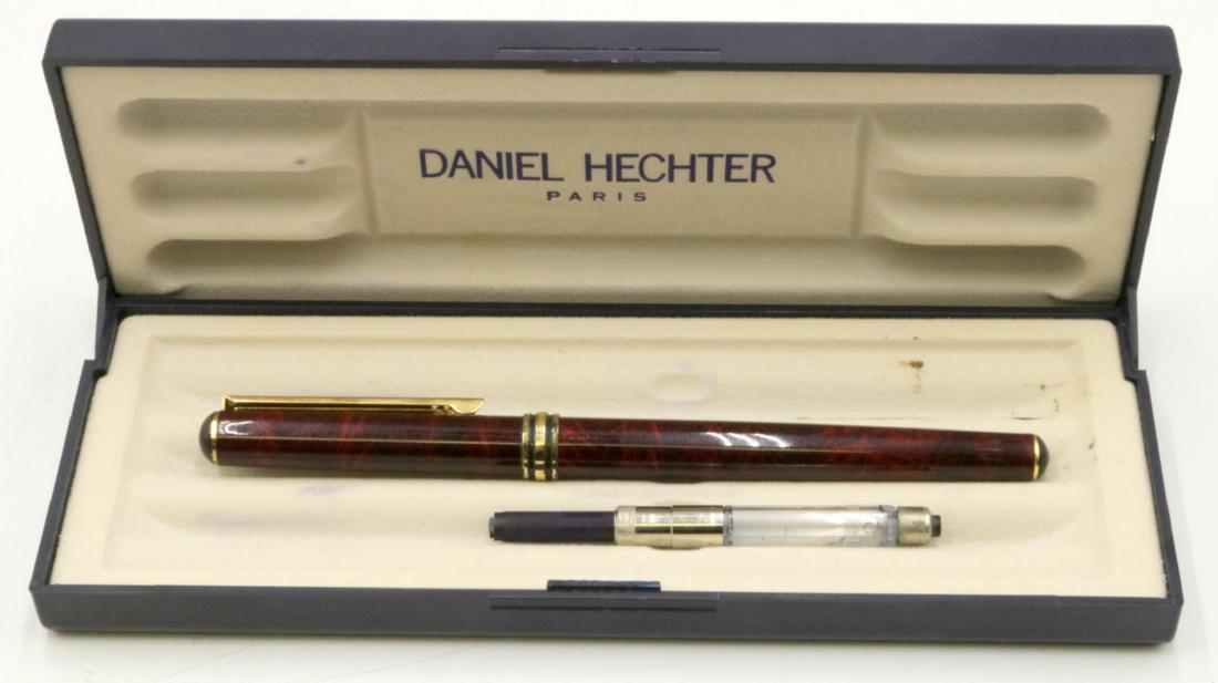 Daniel Heckter Fountain Pen: Daniel Heckter Fountain Pen, with original box.
