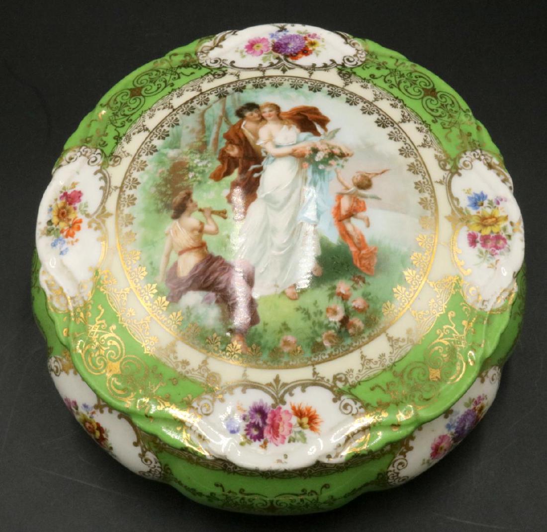 Antique Royal Vienna Hand Painted Porcelain Covered Box (1 of 4)